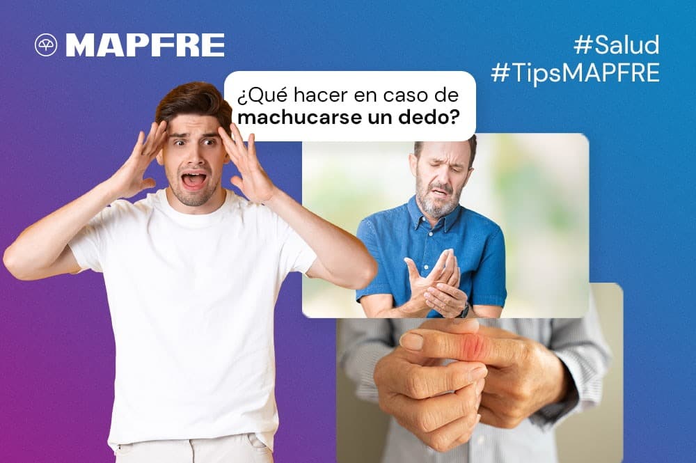 ¿Qué hacer en caso de machucarse un dedo?